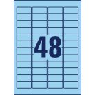 AVERY ZWECKFORM Etikett, univerzális, 45,7x21,2 mm, eltávolítható, kerekített sarkú, AVERY ZWECKFORM, 960 etikett/csomag, kék