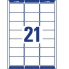 AVERY ZWECKFORM Etikett, univerzális, 63,5x38,1 mm, kerekített sarkú, AVERY ZWECKFORM, 2100 etikett/csomag