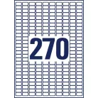 AVERY ZWECKFORM Etikett, 17,8x10 mm, poliészter, AVERY ZWECKFORM, átlátszó, 6750 etikett/csomag