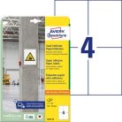 AVERY ZWECKFORM Etikett, univerzális, 105x148 mm, extra erős, AVERY ZWECKFORM, 80 etikett/csomag