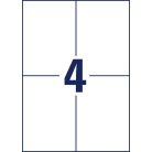AVERY ZWECKFORM Etikett, univerzális, 105x148 mm, extra erős, AVERY ZWECKFORM, 80 etikett/csomag