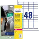 AVERY ZWECKFORM Etikett, univerzális, 45,7x21,2 mm, extra erős, polietilén,  AVERY ZWECKFORM, 480 etikett/csomag