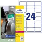 AVERY ZWECKFORM Etikett, univerzális, 63,5x33,9 mm, extra erős, polietilén, AVERY ZWECKFORM, 240 etikett/csomag