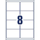 AVERY ZWECKFORM Etikett, univerzális, 99,1x67,7 mm, extra erős, polietilén, AVERY ZWECKFORM, 80 etikett/csomag