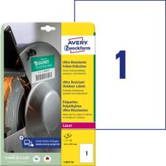   AVERY ZWECKFORM Etikett, univerzális, 210x297 mm, extra erős, polietilén, AVERY ZWECKFORM, 10 etikett/csomag