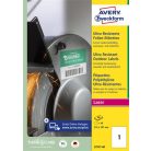 AVERY ZWECKFORM Etikett, univerzális, 210x297 mm, extra erős, polietilén, AVERY ZWECKFORM, 40 etikett/csomag
