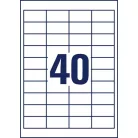 AVERY ZWECKFORM Etikett, univerzális, 48,5x25,4 mm, újrahasznosított, AVERY ZWECKFORM, 400 etikett/csomag