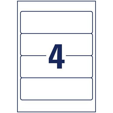 AVERY ZWECKFORM Iratrendező etikett, univerzális, 61x192 mm, újrahasznosított, AVERY ZWECKFORM, 40 etikett/csomag