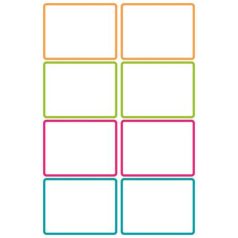   AVERY ZWECKFORM Címke, műanyag, iskolai, 46x33 mm, kézzel írható, AVERY ZWECKFORM, színes, 16 címke/csomag