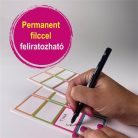 AVERY ZWECKFORM Címke, műanyag, iskolai, 46x33 mm, kézzel írható, AVERY ZWECKFORM, színes, 16 címke/csomag