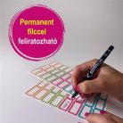 AVERY ZWECKFORM Címke, műanyag, iskolai, 31x15 mm, kézzel írható, AVERY ZWECKFORM, színes, 48 címke/csomag