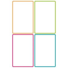   AVERY ZWECKFORM Címke, műanyag, iskolai, 68x46 mm, kézzel írható, AVERY ZWECKFORM, színes 8 címke/csomag