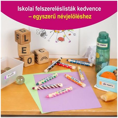 AVERY ZWECKFORM Etikett, tollcímke, 50x10 mm, kézzel írható, AVERY ZWECKFORM, kék-zöld, 30 etikett/csomag