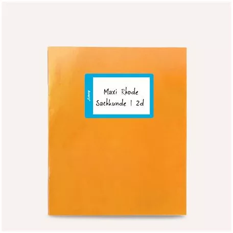 AVERY ZWECKFORM Füzetcímke, 68x46 mm, kézzel írható, AVERY ZWECKFORM, színes, 8 címke/csomag