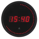 ALBA Falióra, LED kijelzős, 30 cm, ALBA "Horled", fekete