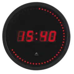   ALBA Falióra, LED kijelzős, 30 cm, ALBA "Horled", fekete