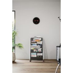   ALBA Falióra, LED kijelzős, 30 cm, ALBA "Horled", fekete