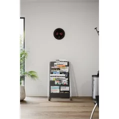  ALBA Falióra, LED kijelzős, 30 cm, ALBA "Horled", fekete