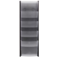 ALBA Katalógustartó, fali, A5, 5 rekeszes, ALBA, ezüst