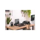 ALBA Prospektustartó, fém, fali, fekvő, A4, 3 rekesz, ALBA, fekete