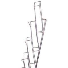 ALBA Katalógustartó, fali, A4, 7 rekeszes, ALBA, ezüst