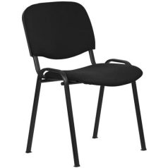   Tárgyalószék, szövetborítás, fekete fémváz, "Felicia", fekete