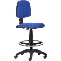 Irodai forgószék, lábtartóval, "Bora", kék