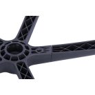 Irodai forgószék, szövetborítás, állítható dőlésszögű fejtámla, "Joy", fekete