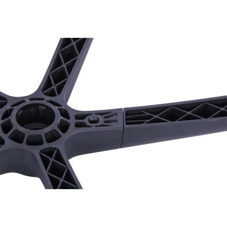 Irodai forgószék, szövetborítás, állítható dőlésszögű fejtámla, "Joy", fekete