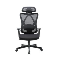   Irodai forgószék, szövetborítás, állítható dőlésszögű fejtámla, "Cope HU", fekete