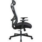 Irodai forgószék, szövetborítás, állítható dőlésszögű fejtámla, "Cope", szürke