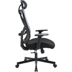   Irodai forgószék, szövetborítás, állítható dőlésszögű fejtámla, "Cope", szürke