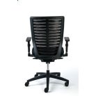 MAYAH Irodai szék, fekete szövetborítás, feszített hálós háttámla, fekete lábkereszt, MAYAH "Superstar"