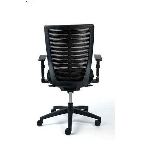 MAYAH Irodai szék, fekete szövetborítás, feszített hálós háttámla, fekete lábkereszt, MAYAH "Superstar"