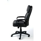 MAYAH Főnöki szék, hintamechanikával, fekete műbőrborítás, fekete lábkereszt, MAYAH "Duke"