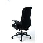 MAYAH Irodai szék, karfás, fekete szövetborítás, feszített hálós háttámla,fekete lábkereszt, MAYAH "Jumpy"