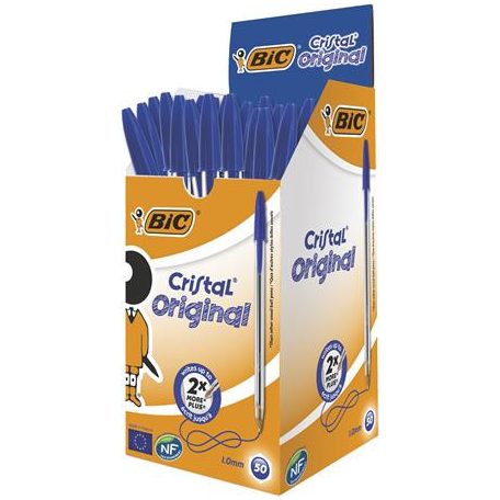 BIC Golyóstoll, 0,32mm, kupakos, BIC "Cristal Original", kék
