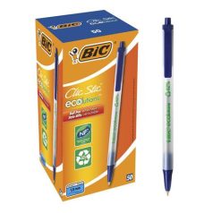   BIC Golyóstoll, 0,32 mm, nyomógombos, BIC "Clic Stic ecolutions", kék