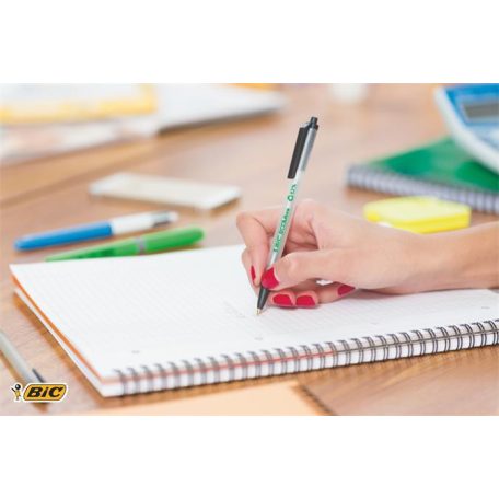BIC Golyóstoll, 0,32 mm, nyomógombos, BIC "Clic Stic ecolutions", kék