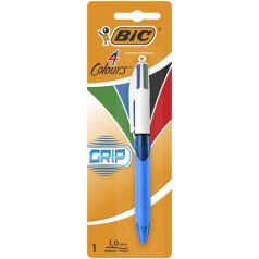   BIC Golyóstoll, 0,32 mm, nyomógombos, négyszínű, BIC "4 Colours Grip Original"