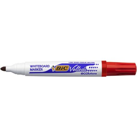 BIC Flipchart- és táblamarker, 1,4 mm, kúpos, BIC" Velleda ecolutions", piros