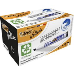   BIC Flipchart- és táblamarker, 1,1-5,6 mm, vágott, BIC "Velleda ecolutions", fekete