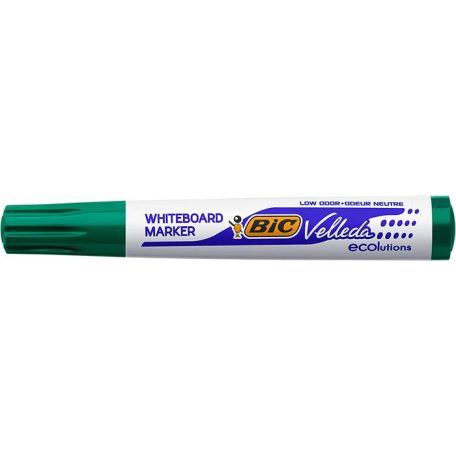 BIC Flipchart- és táblamarker, 1,1-5,6 mm, vágott, BIC "Velleda ecolutions", zöld