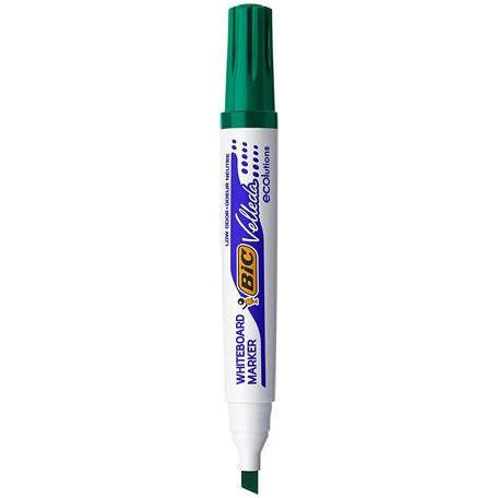 BIC Flipchart- és táblamarker, 1,1-5,6 mm, vágott, BIC "Velleda ecolutions", zöld