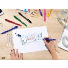 BIC Rollertoll, törölhető, 0,35 mm, kupakos, BIC "Gel-ocity Illusion", fekete