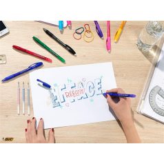   BIC Rollertoll, törölhető, 0,35 mm, kupakos, BIC "Gel-ocity Illusion", fekete