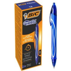   BIC Zseléstoll, 0,3 mm, nyomógombos, BIC "Gel-ocity Quick Dry", kék