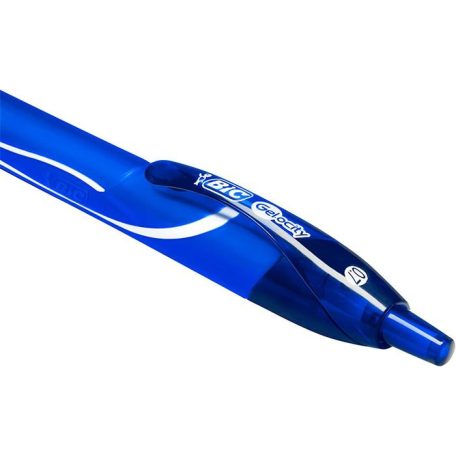 BIC Zseléstoll, 0,3 mm, nyomógombos, BIC "Gel-ocity Quick Dry", kék