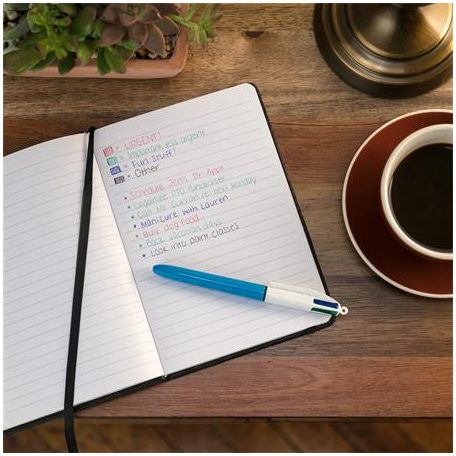 BIC Golyóstoll, 0,32 mm, nyomógombos, négyszínű, BIC "4 Colours Original"