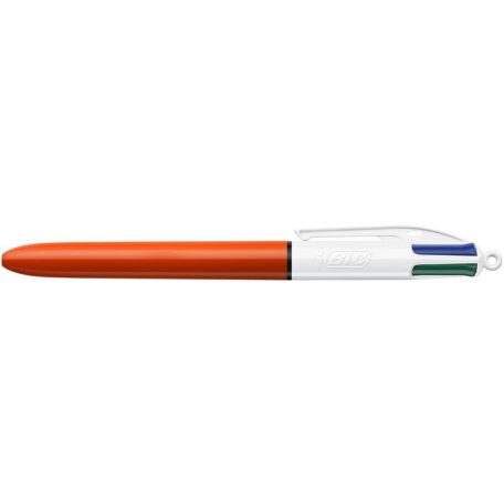 BIC Golyóstoll, 0,3 mm, nyomógombos, négyszínű, BIC "4 Colours Fine"